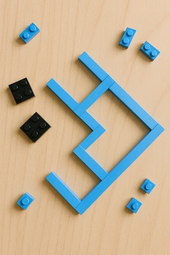 LEGO building blocks illustrating LogSeam's modular architecture